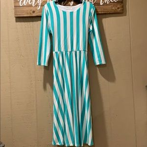 Mint striped Dress